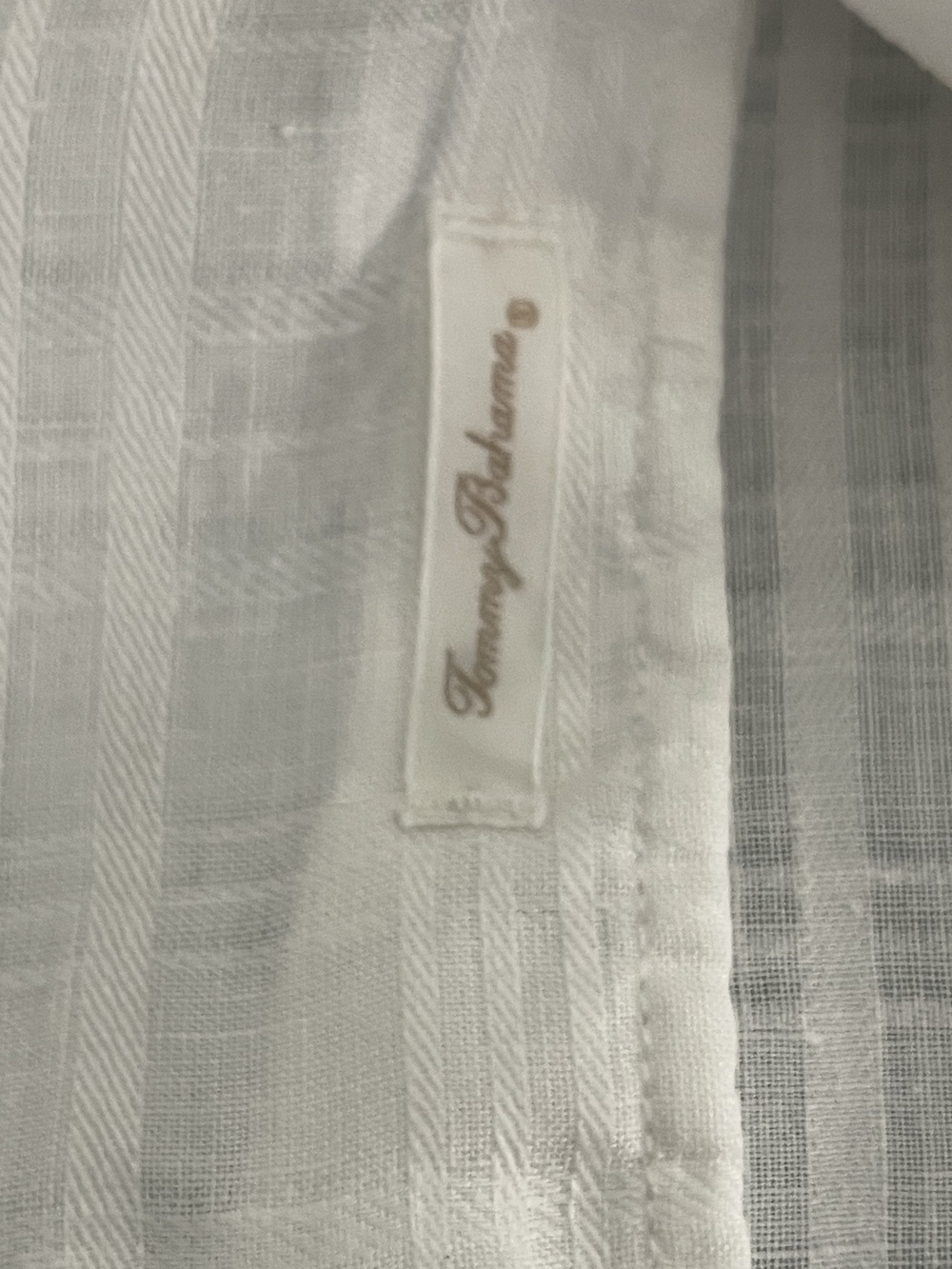 Tommy Bahama White 100% Linen Camp Shirt Mens XXL Short Sleeve Button Up - Picture 5 of 10